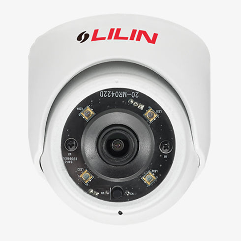 LILIN P2R6852E2 5MP Fixed Mini Dome IP Camera with 2.8mm Lens, HDR 120dB, IR 30m, IK10, IP67