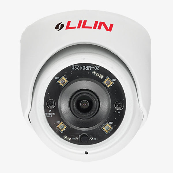 LILIN P2R6852E2 5MP Fixed Mini Dome IP Camera with 2.8mm Lens, HDR 120dB, IR 30m, IK10, IP67